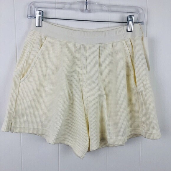 Anthropologie Lacausa Womens Cozy Dakota Shorts Panna Cotta X-Small - Picture 3 of 13